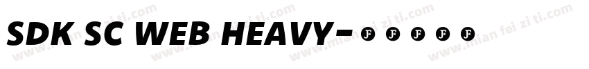 sdk sc web heavy字体转换